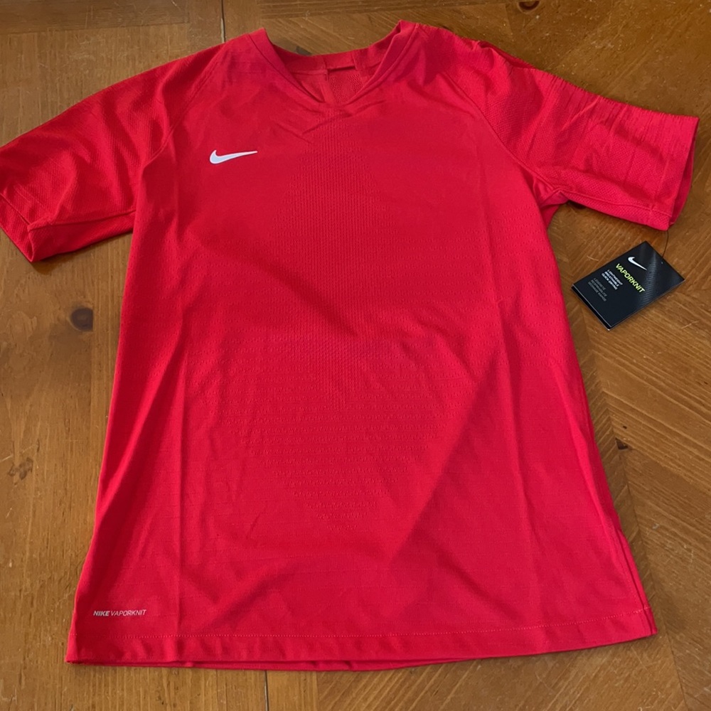 Men’s Nike Vaporknit II Soccer Jersey Shirt Red NEW - Picture 2 of 5